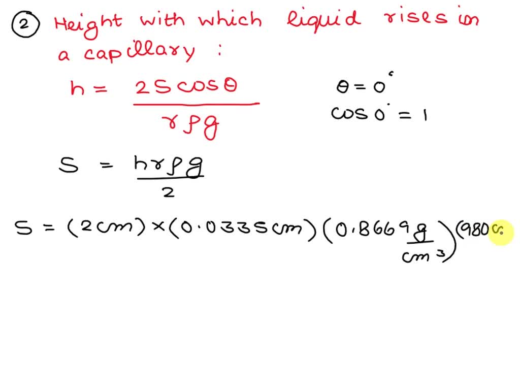 SOLVED: In the determination of surface tension of a liquid by the Drop ...