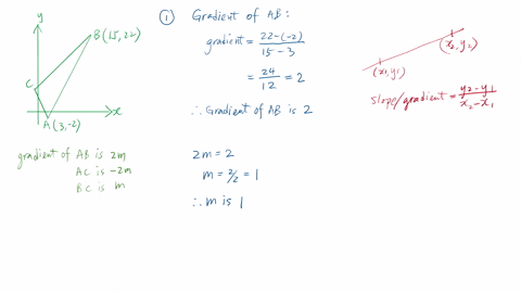 qno2-the-diagram-shows-a-triangle-abc-in-which-a-is-3-2-and-b-is-1522-the-gradients-of-ab-ac-and-bc-are-zm-2m-and-m-respectively-where-m-is-a-positive-constant-find-the-gradient-of-ab-and-de-11161
