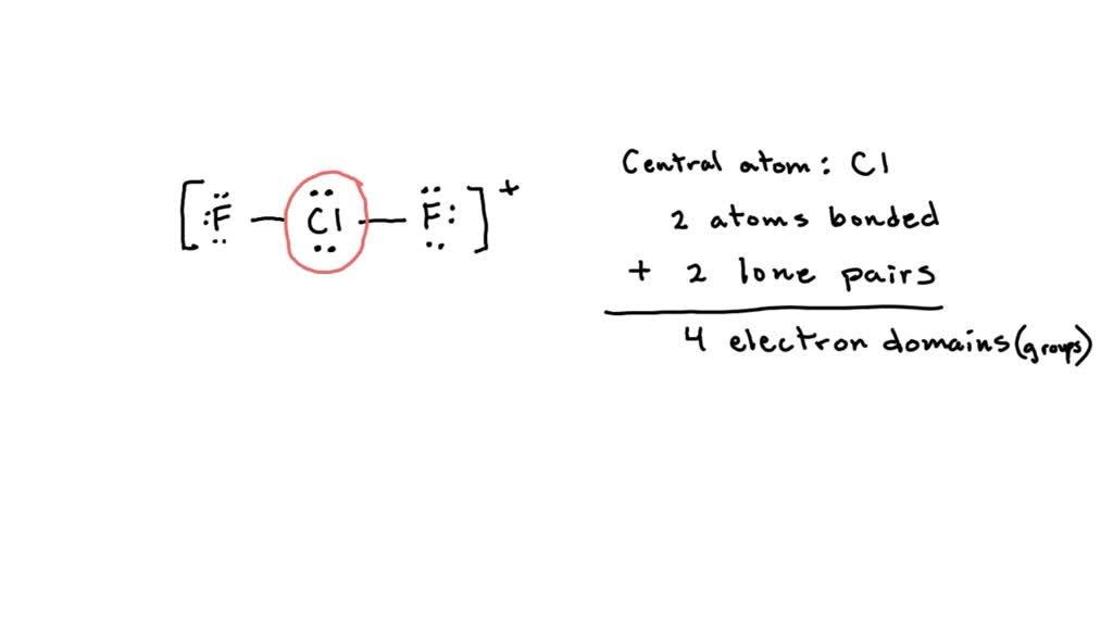SOLVED: The Lewis structure for 𝐂 𝐥 𝐅2^+is shown. What is the electron ...