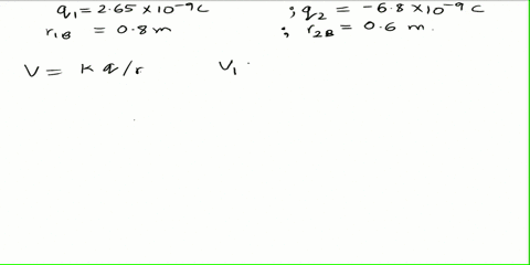 problem-1819-find-the-potential-at-point-b-constants-two-point-charges-q1-265nc-and-92-680nc-are-100-m-apart-point-a-is-midway-between-them-point-bis-080-m-from-91-and-0060-m-from-92-see-fig-25577