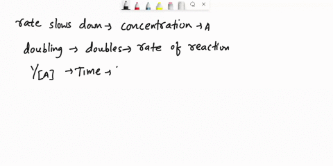 a-particular-reaction-a-products-has-a-rate-that-slows-down-as-the-reaction-proceeds-the-half-life-of-the-reaction-is-found-to-depend-on-the-initial-concentration-of-a-determine-whether-each-13837