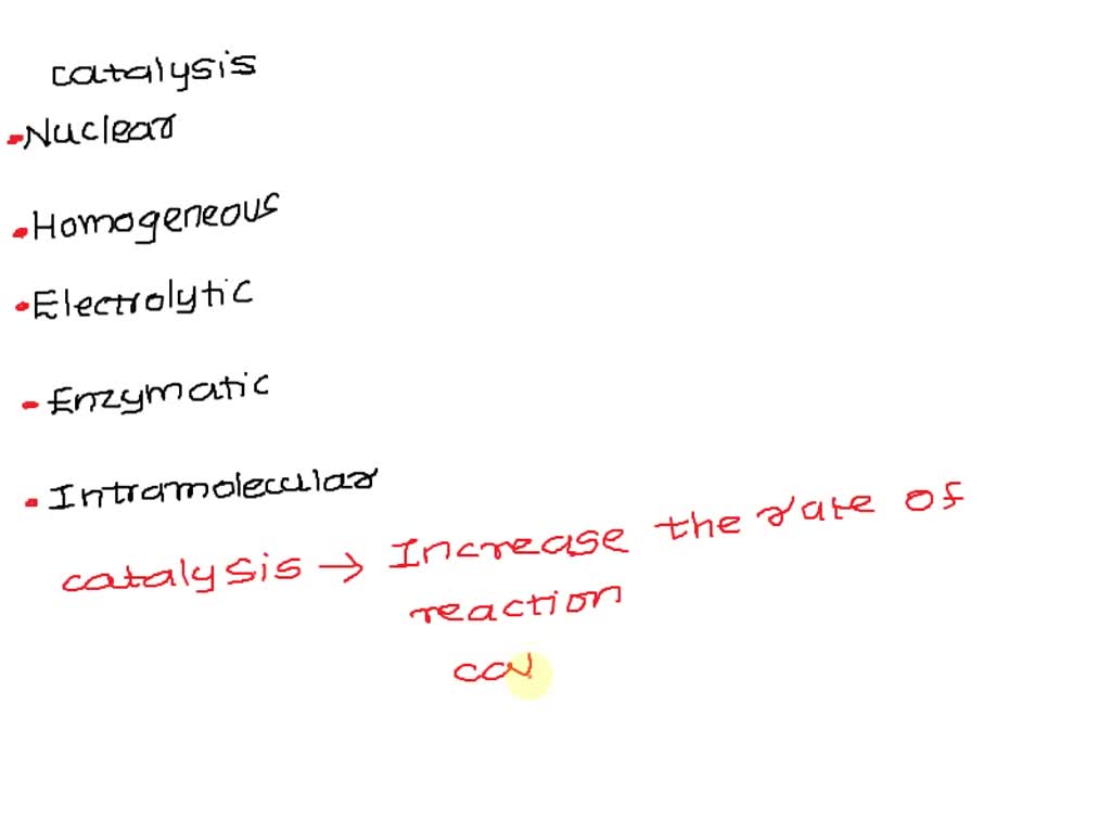 SOLVED Question 1 2 pts Which types of catalysis can increase the rate of a chemical reaction
