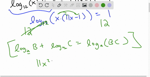 solve-the-logarithmic-equation-be-sure-to-reject-any-value-of-x-that-not-in-the-domain-of-the-original-logarithmic-expressions-give-an-exact-answer-log-12x-log1211x-1-solve-the-equation-sele-06565