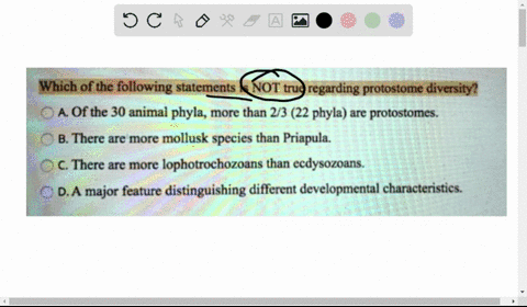 which-of-the-following-statements-is-not-true-regarding-protostome-diversity-a-of-the-30-animal-phyla_-more-than-23-22-phyla-are-protostomes-b-there-are-more-mollusk-species-than-priapula_-c-45828