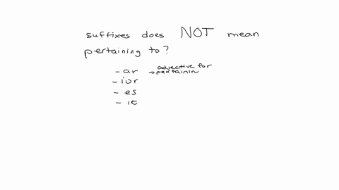 which-of-the-following-suffixes-does-not-mean-pertaining-to-ar-ior-es-ic