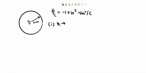 a-point-charge-causes-an-electric-flux-of-10-103-nm2-c-to-pass-through-a-spherical-gaussian-surface-of-100-cm-radius-centred-on-the-charge-a-if-the-radius-of-the-gaussian-surface-were-double-40118