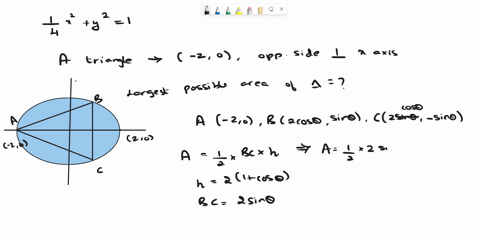 a-triangle-is-to-be-inscribed-in-the-ellipse-frac14-x2y21-with-one-vertex-of-the-triangle-at-20-and-45727