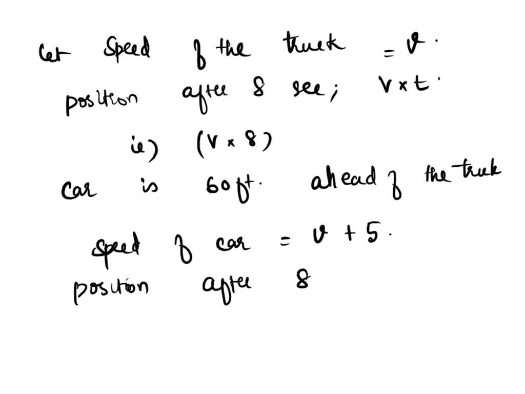 Relative Car Position SOLVED: PLEASE HELP ITS ALREADY LATE A trucks position relative to a ...