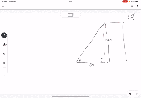 solve-the-problem-building-260-feet-tall-casts-a-50-foot-long-shadow-if-aperson-stands-at-the-end-of-the-shadow-and-looks-up-to-the-topof-the-building-what-is-the-angle-of-the-person-s-eyes-60138