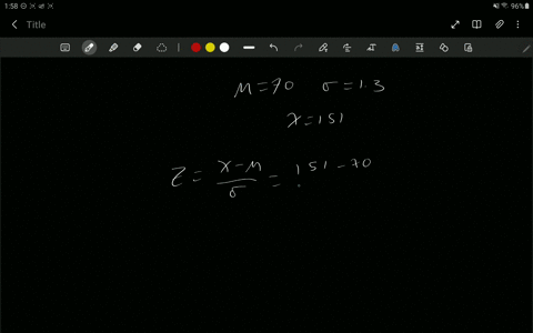 a-normal-distribution-has-a-mean-of-70-and-a-standard-deviation-of-13-find-the-z-score-for-an-x-value-of-151