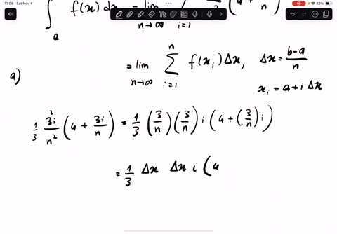 the-following-limit-represents-the-definite-integral-int_ab-fx-mathrmd-x-for-some-real-numbers-a-and-b-and-an-integrable-function-f-lim-_n-rightarrow-infty-sum_i1n-frac3-in2left4frac3-inright-a-find-d