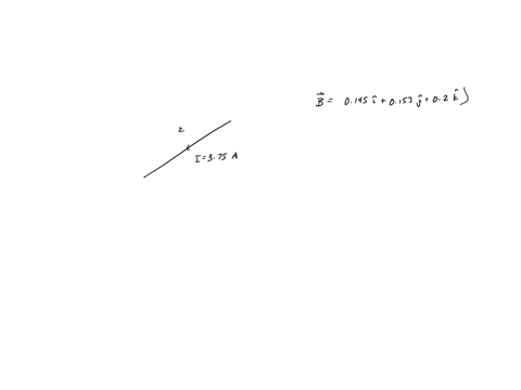 the-magnetic-field-in-a-region-of-space-is-specified-by-its-x-y-and-z-components-which-are-respectively-bx-0145-t-by-0153-t-and-bz-0200-t-if-a-300-cm-wire-carrying-a-current-of-375-a-is-orie-66739