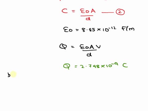 two-parallel-plates-each-having-area-a-2121-cm2-are-connected-to-the-terminals-of-a-battery-of-voltage-vb-6-v-as-shown-the-plates-are-separated-by-a-distance-d-041-cm-a-id-what-is-q-the-char-51976
