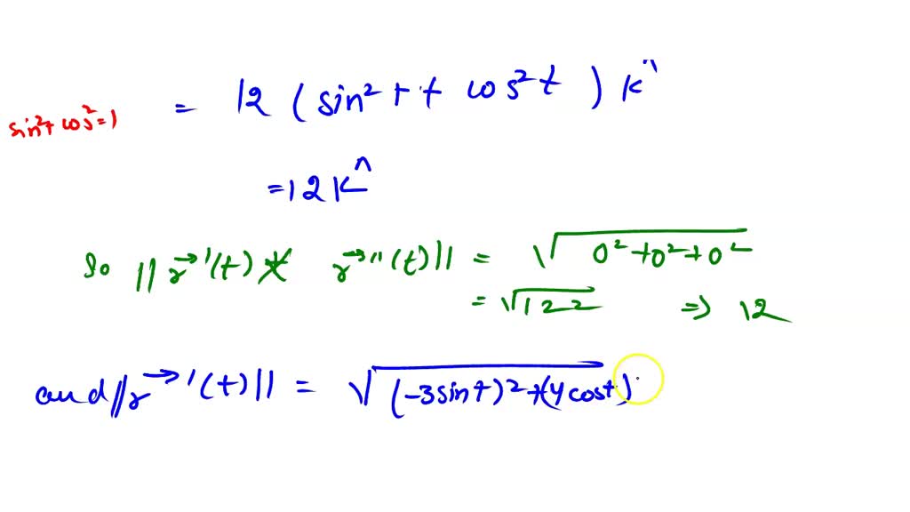 Find the curvature of the ellipse x = 3 cos(t), y = 4 sin(t) at the ...