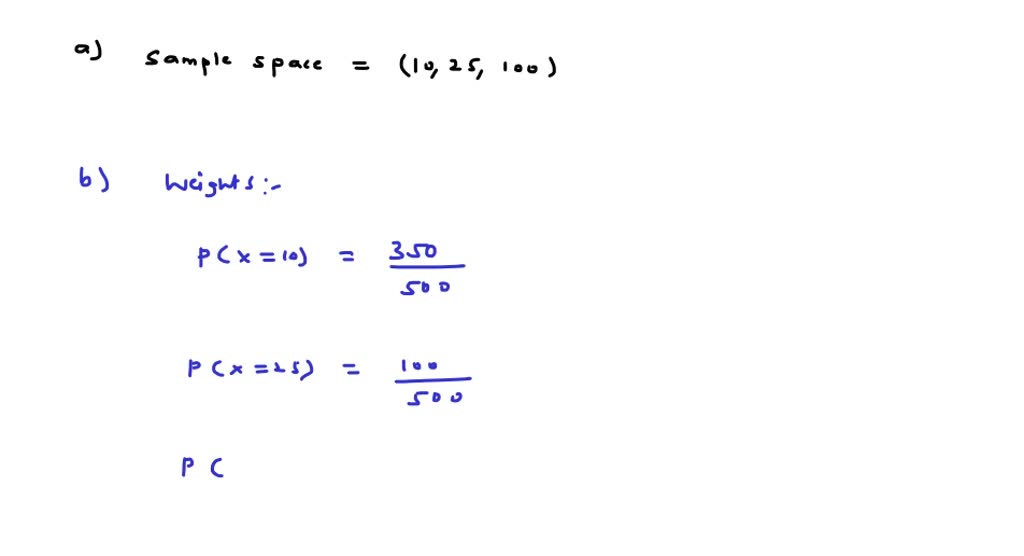 SOLVED A box contains 500 envelopes, of which 50 contain 100 in cash