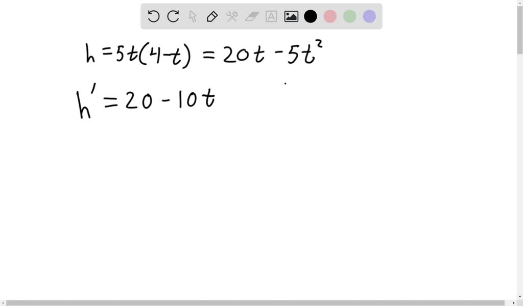 SOLVED A ball is thrown in the air. Its height at any time, t (seconds