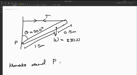the-weight-in-the-figure-below-hangs-from-a-long-board-of-negligible-weight-let-0-5000-and-w-330-n-0-500-0-w-find-the-magnitude-of-the-tension-t-in-the-horizontal-rope-find-the-horizontal-an-09734