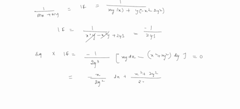 determine-whether-the-equation-is-exact-otherwise-find-an-integrating-factor-that-will-make-the-de-exact-solve-the-de-xydx-x22y2dy0-39006