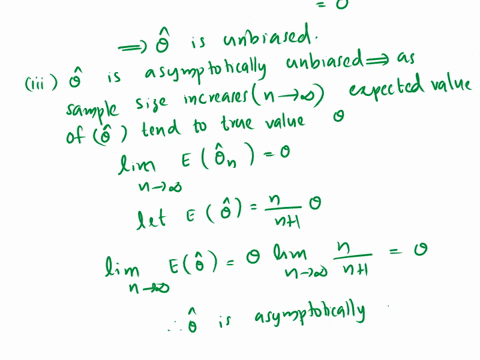 a2_-a-suppose-0-is-an-estimator-of-0-based-on-random-sample-of-size-n-define-what-is-meant-by-the-following-the-bias-of-0-written-as-bias-0-marks-0-is-an-unbiased-estimator-of-0-marks-iii-0-82666
