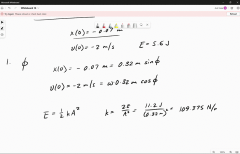 consider-mass-connected-to-a-spring-executing-simple-harmonic-motion-with-an-amplitude-of-0320-m_-the-equation-that-describes-the-motion-of-this-mass-is-given-by-xt-a-sinotto-at-1-000-the-po-86388