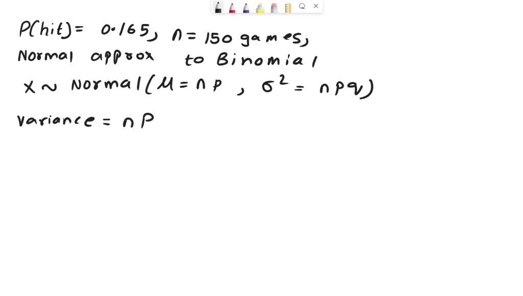 Mark noticed that the probability that a certain player hits a home run