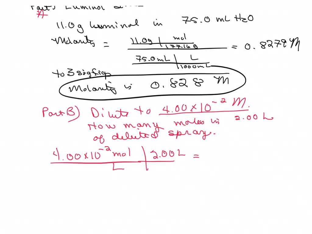 SOLVED Part A.) The forensic technician at a crime scene has just