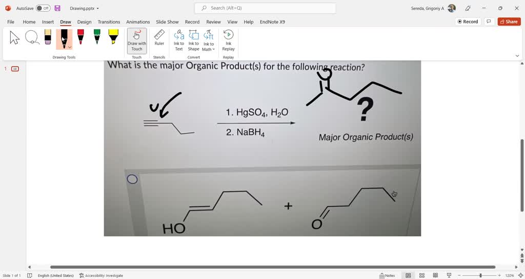 SOLVED: Question 7 4 pts What is the major organic product obtained ...