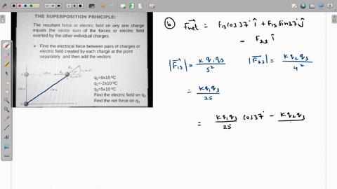 the-superposition-principle-the-resultant-force-or-electric-field-on-any-one-charge-equals-the-vector-sum-of-the-forces-or-electric-field-exerted-by-the-other-individual-charges-find-the-ele-37466