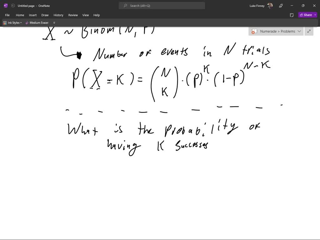 SOLVED Explain each term in the formula for the PDF of the binomial