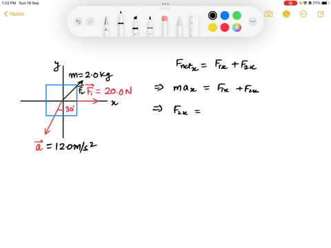there-are-two-forces-on-the-200-kg-box-in-the-overhead-view-of-fig-but-only-one-is-shown-for-f-200-n-a-120-ms-and-0-300-find-the-second-force-a-in-unit-vector-notation-and-as-b-a-magnitude-a-02848