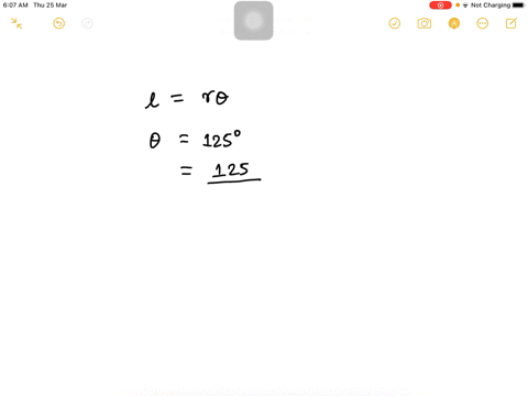 an-arc-of-length-134-cm-on-the-circumference-of-a-circle-subtends-an-angle-of-125-what-is-the-radius-of-the-circle