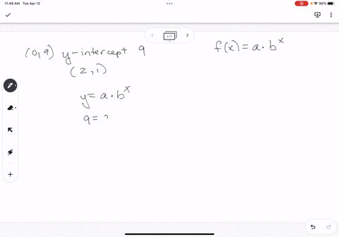 Find the exponential function fx cbx whose graph is given...