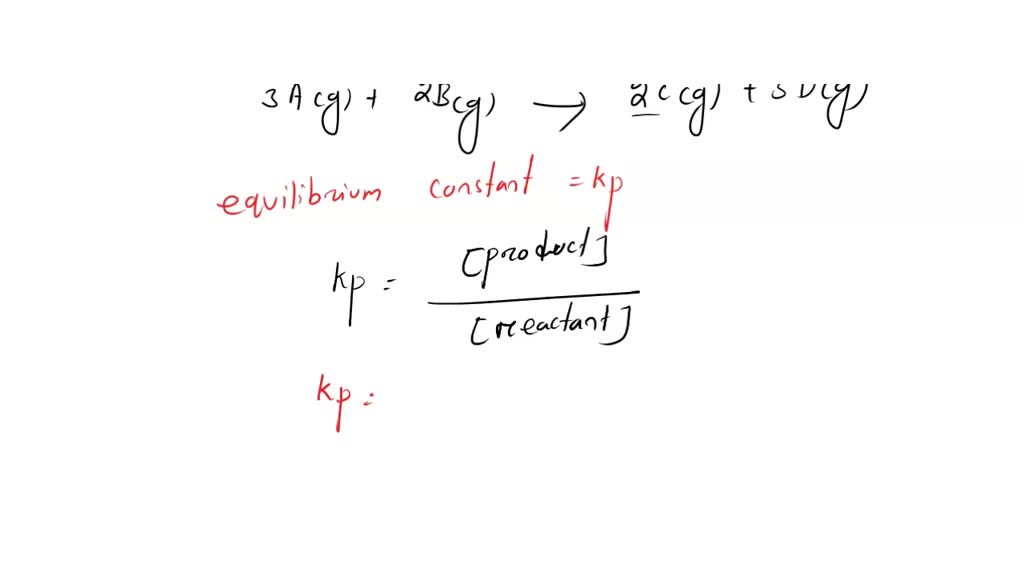 SOLVED: Write the equilibrium constant expression (Kp) for the reaction ...