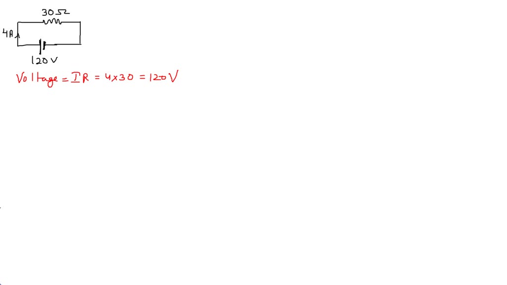 SOLVED a motor with an operating resistance of 30 ohms is connected to