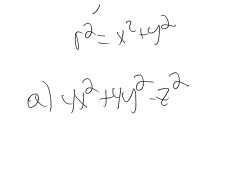 write-the-equations-in-cylindrical-coordinates-a-4-x24-y2-z23-square-b-9-x-yz7-square