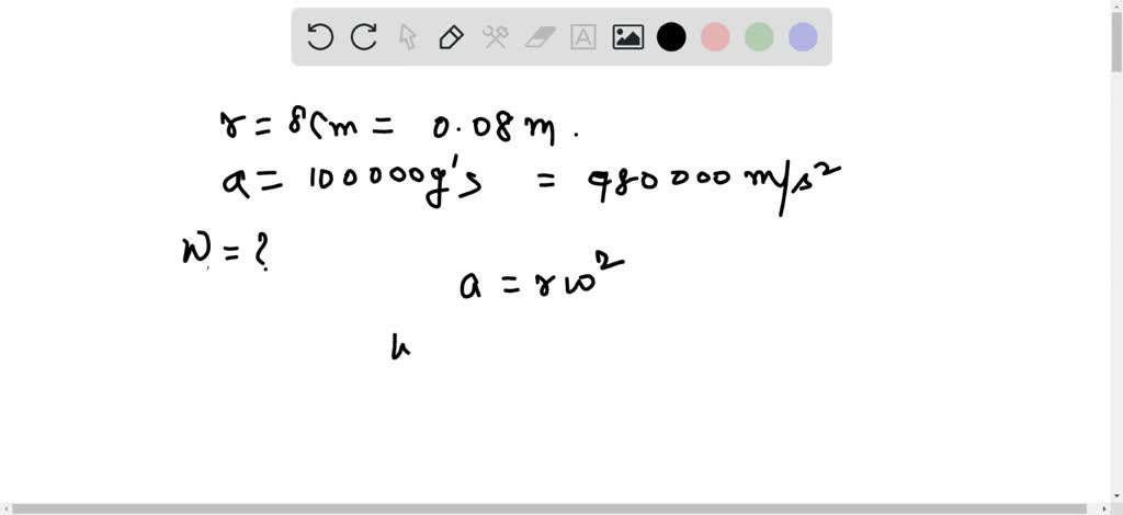 How fast (in rpm) must a centrifuge rotate if a particle 8.0 cm from ...