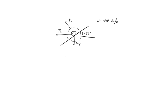 an-airplane-is-flying-in-a-horizontal-circle-at-a-speed-of-440-kmh-see-the-figure-if-its-wings-are-tilted-at-angle-370-to-the-horizontal-what-is-the-radius-of-the-circle-in-which-the-plane-i-22399