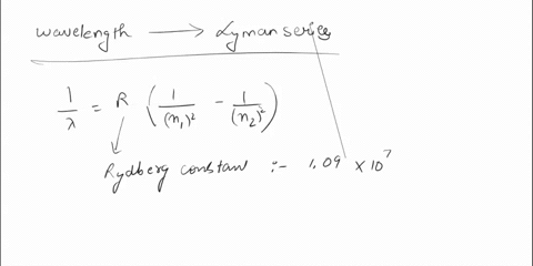 the-1st-line-in-the-lyman-series-in-the-spectrum-of-hydrogen-atom-occurs-at-a-wavelength-of-1215-angstrom-and-the-limit-for-balmer-series-is-3645-angstrom-calculate-the-wavelength-correspond-26645