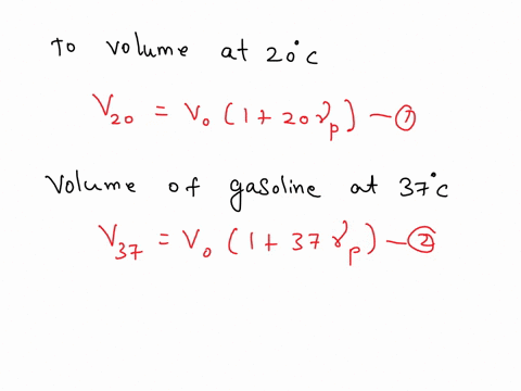 a-100-l-tank-of-gas-on-a-certain-track-is-filled-to-the-brim-with-gasoline-at-20-c-on-a-hot-day-the-tank-reaches-a-temperature-of-37-c-assuming-the-tank-is-made-of-steel-calculate-how-much-o-86096