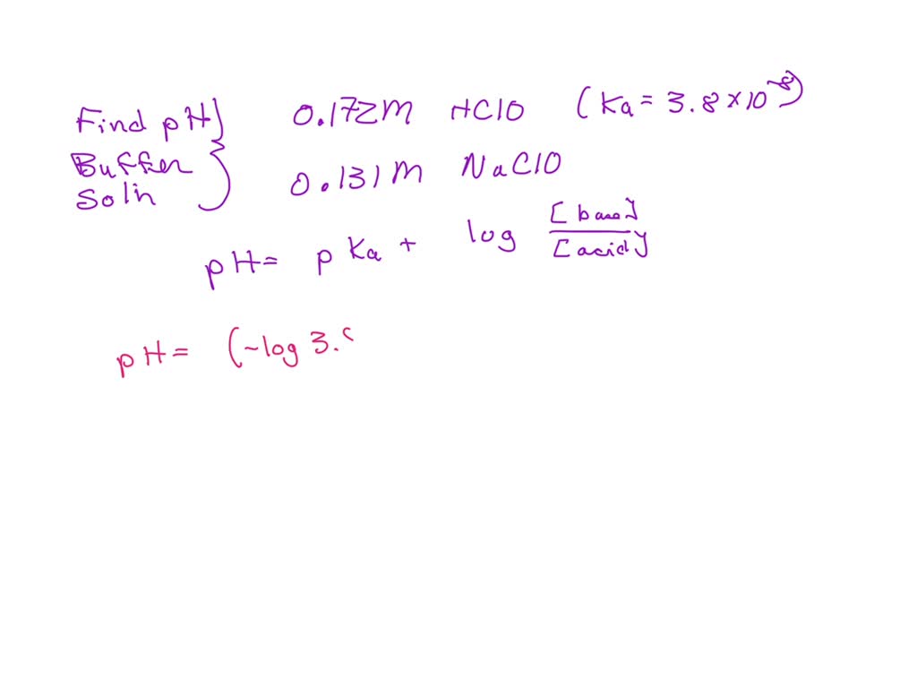 SOLVED: What is the pH of a buffer solution that is 0.172 M in ...