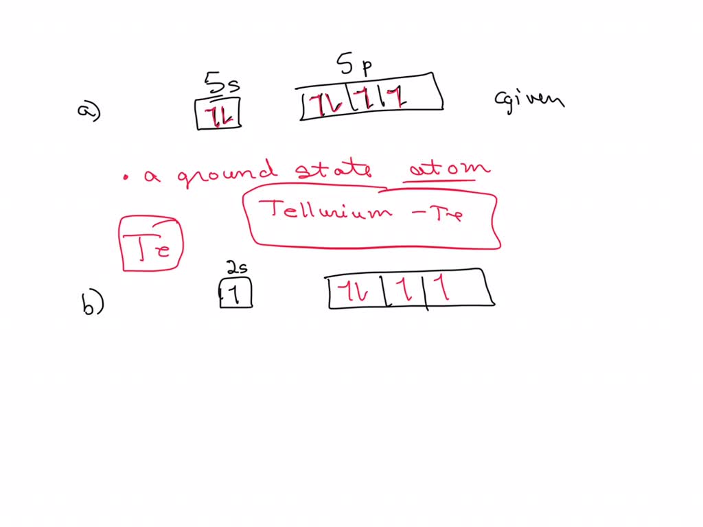 SOLVED: Given the valence electron orbital level diagram and the ...