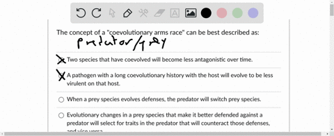 the-concept-of-a-coevolutionary-arms-race-can-be-best-described-as-two-species-that-have-coevolved-will-become-less-antagonistic-over-time-pathogen-with-a-long-coevolutionary-history-with-th-69413