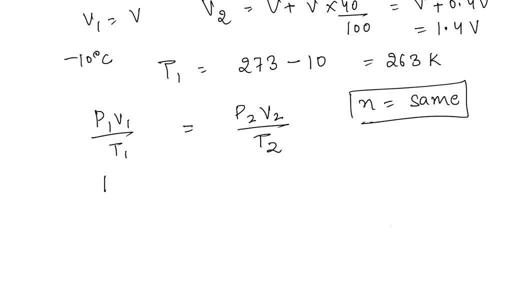 SOLVED: at a given temperature the pressure of a gas reduces to 75% of ...