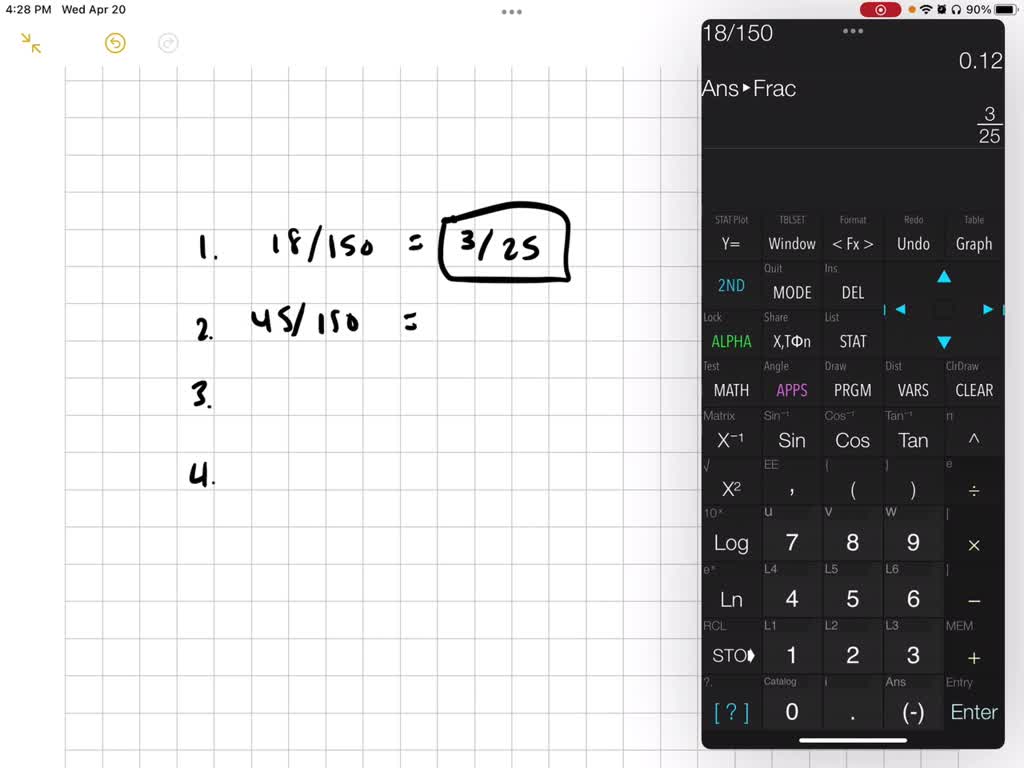 SOLVED: The table shows the results of a survey of 150 students. Use ...