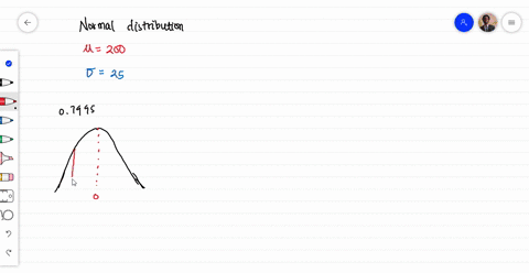 let-x-be-a-continuous-random-variable-that-follows-a-normal-distribution-with-a-mean-of-200-and-a-standard-deviation-of-25-find-the-value-of-x-so-that-the-area-under-the-normal-curve-to-the-58379