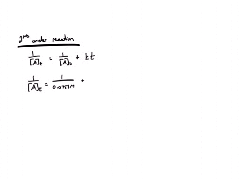 the-second-order-reaction-a-b-has-a-rate-constant-of-325-10-4-m-1s-1-if-the-initial-concentration-of-a-is-00751-m-what-is-the-concentration-of-a-after-376-h-the-second-order-reaction-a-b-has-a-rate-co