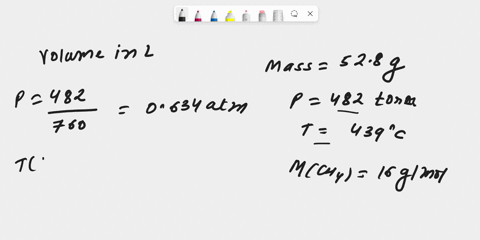 determine-the-volume-in-liters-of-a-528-g-sample-of-ch4-gas-at-482-torr-and-439c-60448