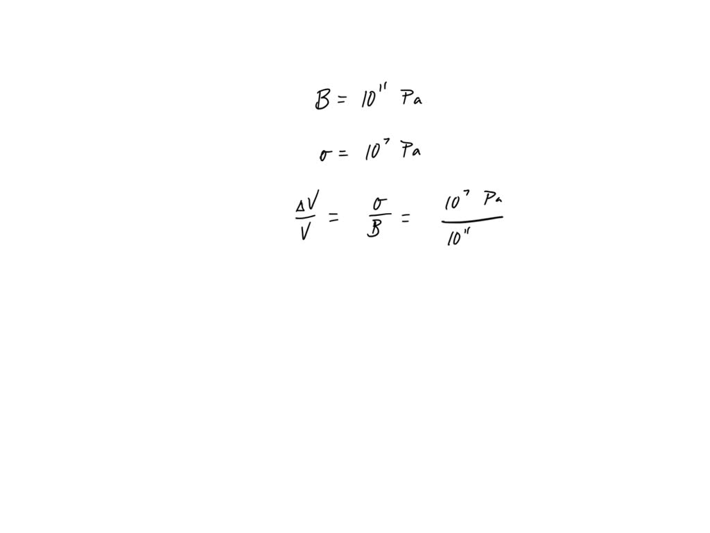 Answered: The bulk modulus for a material with…