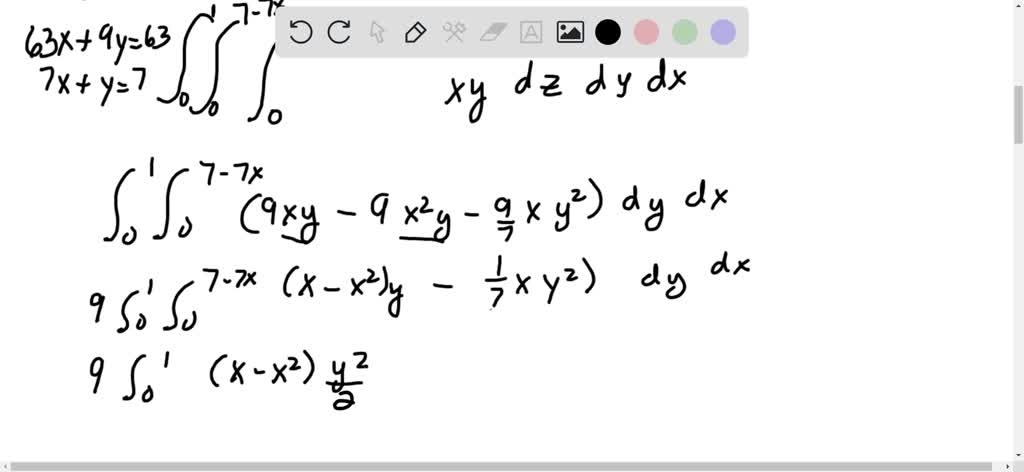 SOLVED: Evaluate the triple integral ∭ExydV∭ExydV where EE is the solid ...