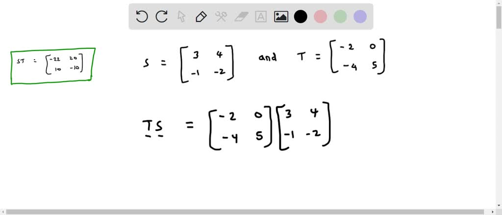SOLVED: 'Show that multiplication of matrices is not commutative by ...